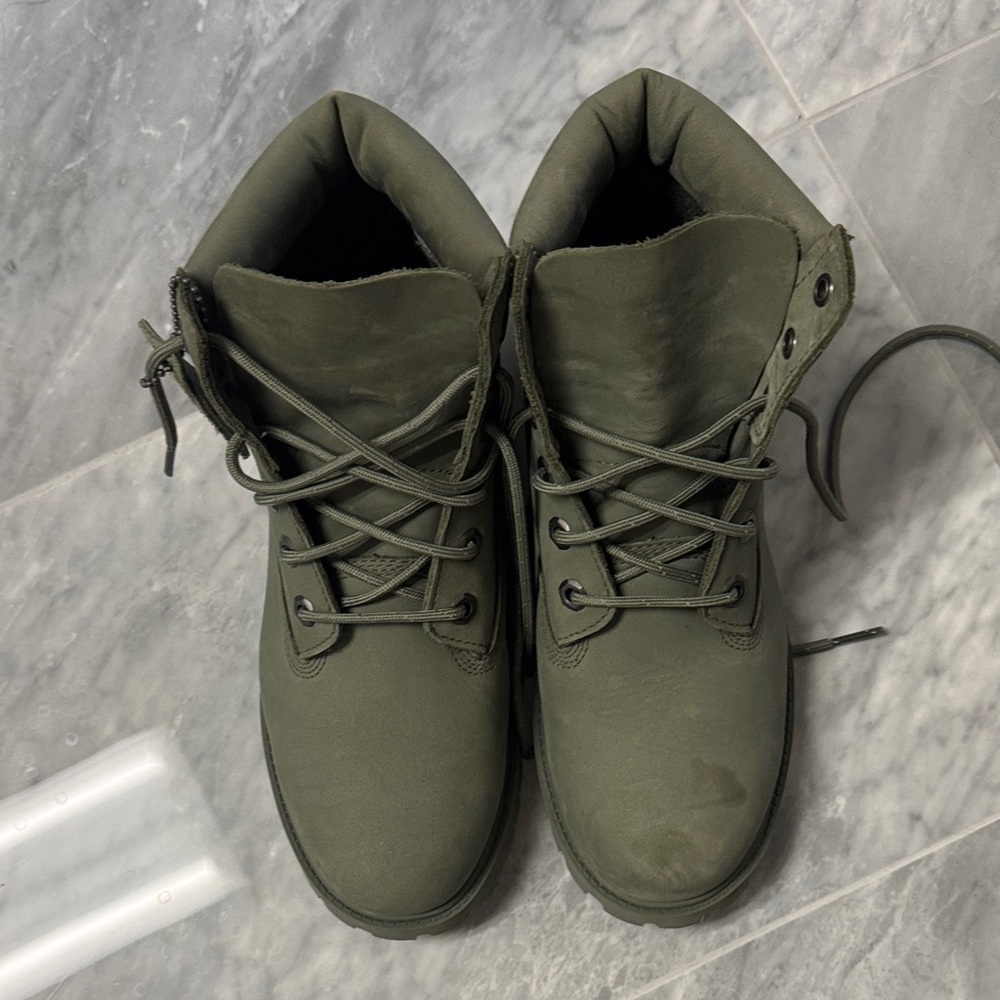 Timberland Women's Olive Lace-Up Boots